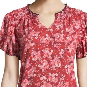 St. John's Bay Tops - St. John's Bay Short Sleeve Smocked Blouse - Tall St. John's Bay Tops - St. John's Bay Short Sleeve Smocked Blouse - Tall